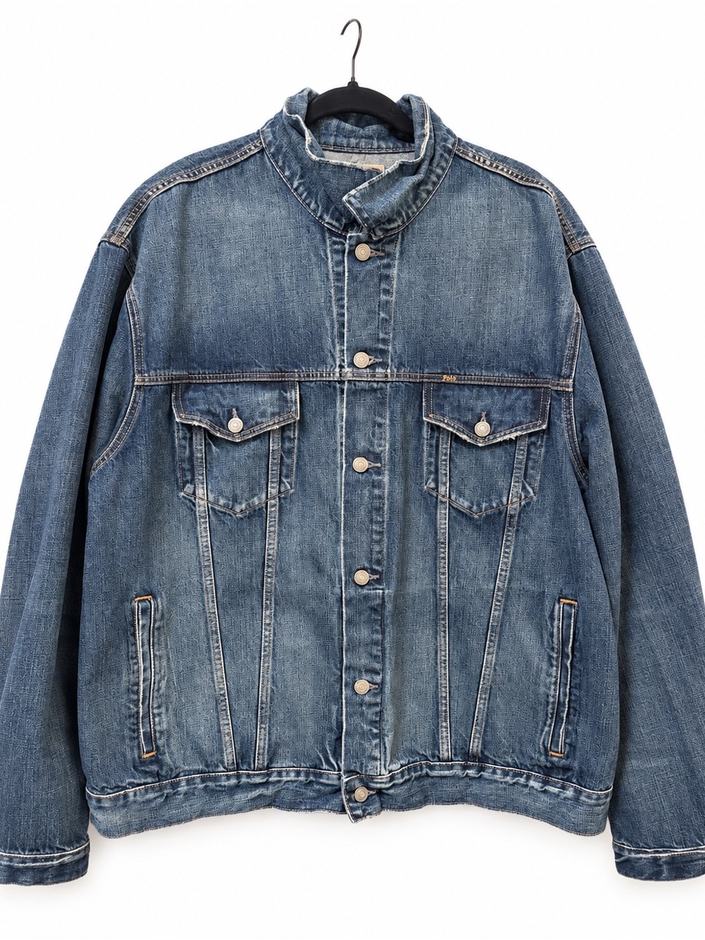 Polo by Ralph Lauren Distressed Blue Denim Jacket